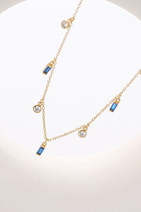 18K Gold Plated Multi-Charm Chain Necklace