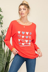 Celeste Full Size Heart Graphic Long Sleeve T-Shirt