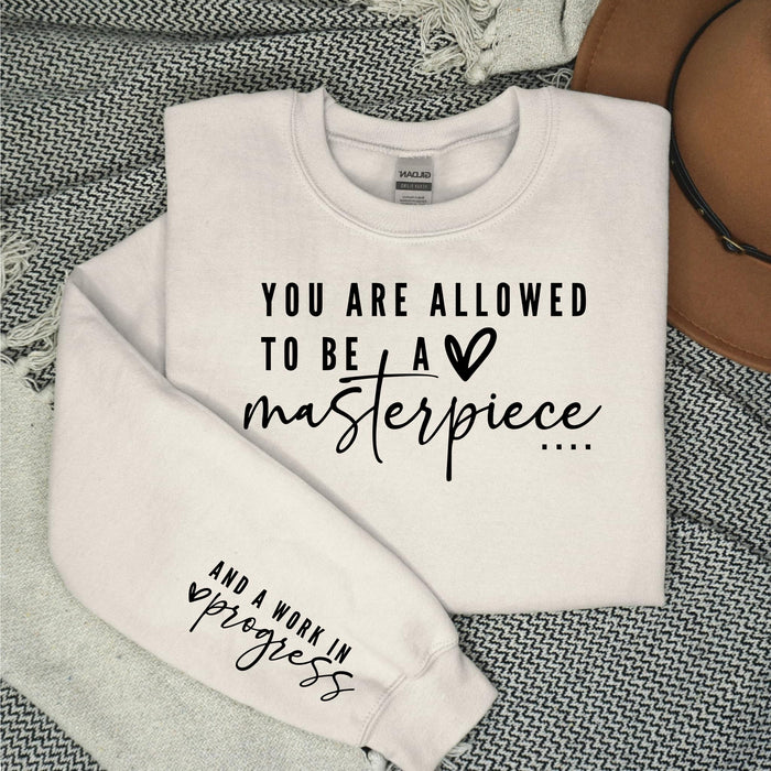 Masterpiece With  Sleeve Accent Sweatshirt