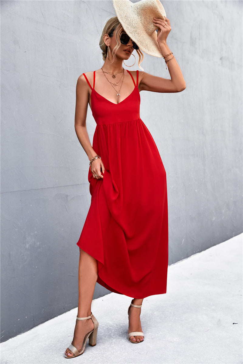 Jacket Long Red Dress Outfit Women Summer Boho Spaghetti Strap Long Maxi Dress Red Sleeveless Mid- Jacket Long Red Dress Outfit Women Summer Boho Spaghetti Strap Long Maxi Dress Red Sleeveless Mid-