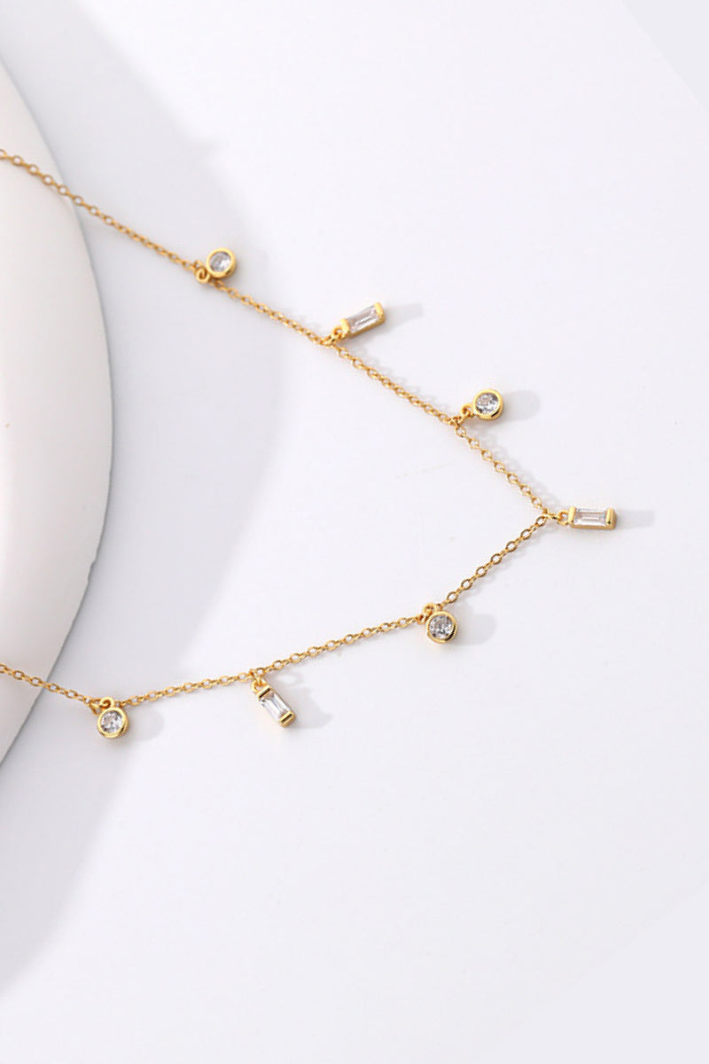 18K Gold Plated Multi-Charm Chain Necklace