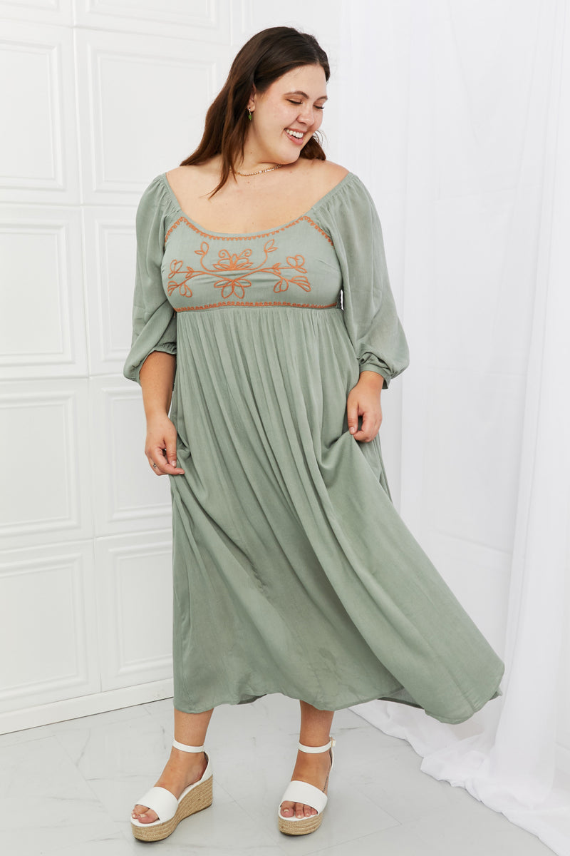 HEYSON Lovely Day Full Size Midi Dress