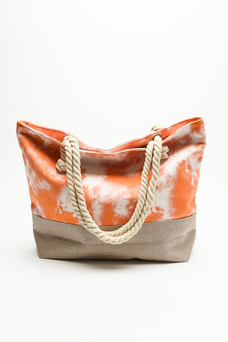 Justin Taylor Tie-Dye Tote with Rope Handles