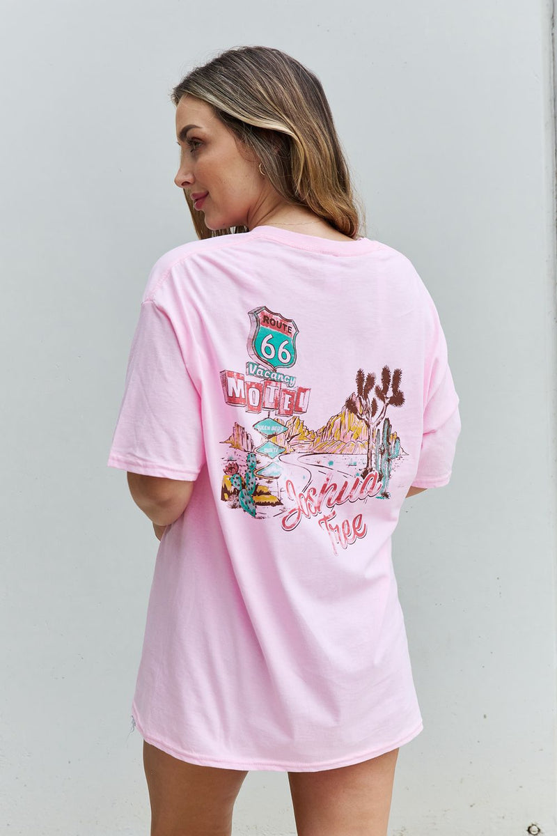 Sweet Claire "Wish You Were Here" Oversized Graphic T-Shirt