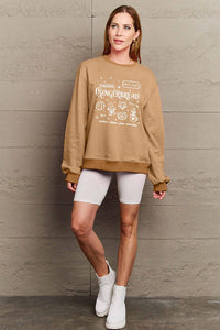 Simply Love Full Size GINGERBREAD Long Sleeve Sweatshirt