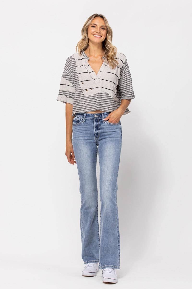 Judy Blue Mid-Rise Non Distressed Bootcut Jeans