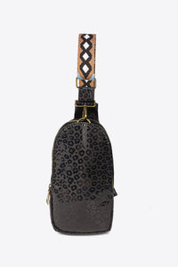 Printed PU Leather Sling Bag