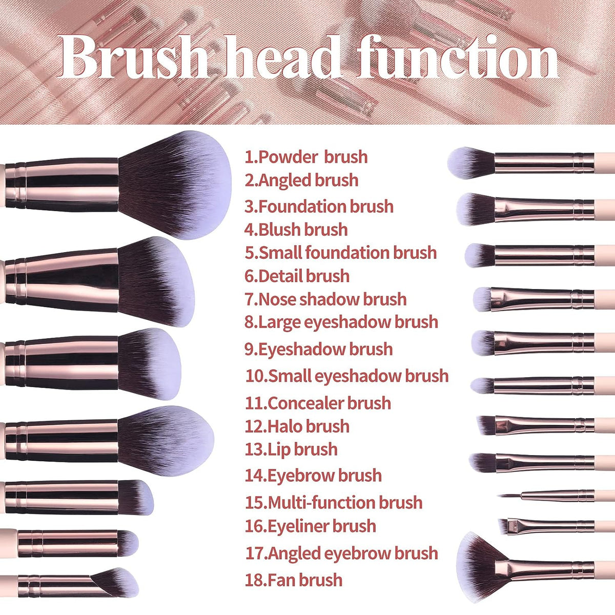 Makeup Brushes Set