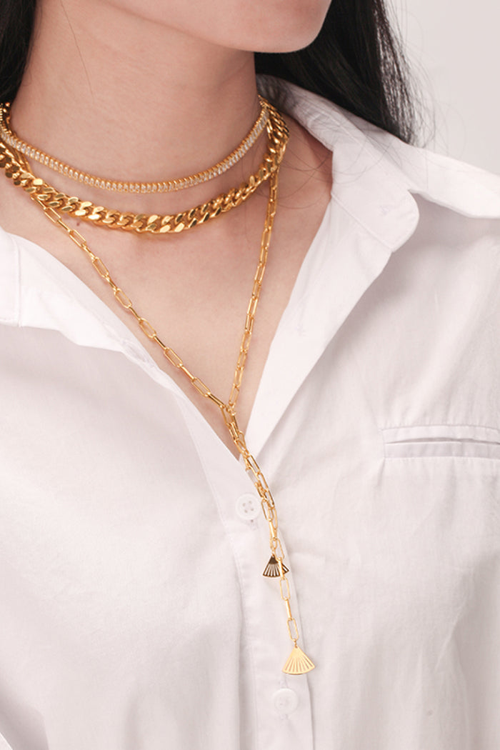 Layered 18K Gold-Plated Necklace