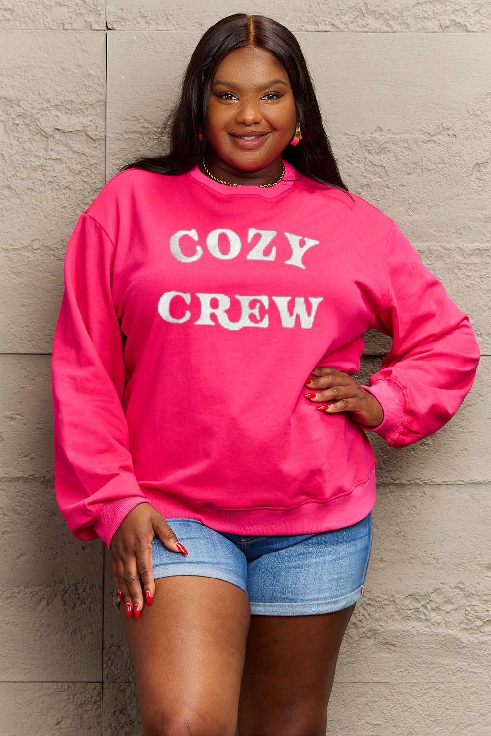 Simply Love Full Size COZY GREW Graphic Sweatshirt