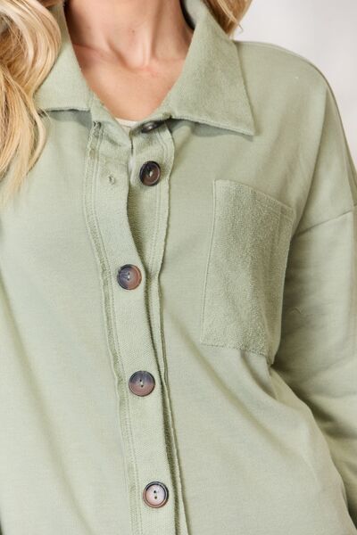 Heimish Full Size Button Down Long Sleeve Shirt