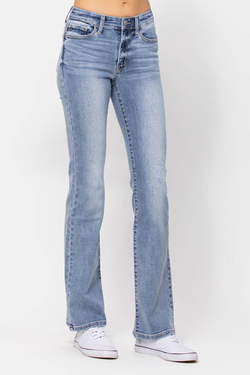 Judy Blue Mid-Rise Non Distressed Bootcut Jeans