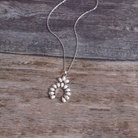 Artificial White Turquoise Alloy Geometric Necklace