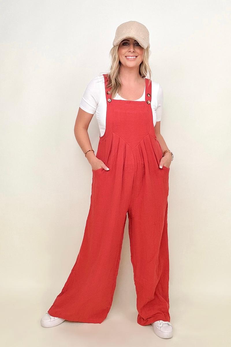 Wide Leg Jumpsuit With Pockets