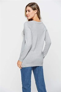 Lover Boy Gray Heart Sweater