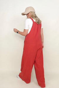 Wide Leg Jumpsuit With Pockets