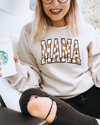 MAMA CHECK SWEATSHIRT