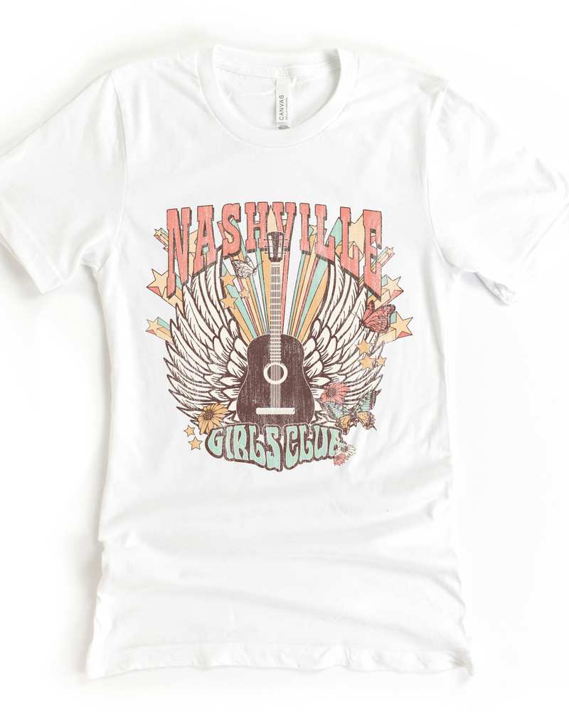 NASHVILLE GIRLS CLUB TEE(BELLA CANVAS)