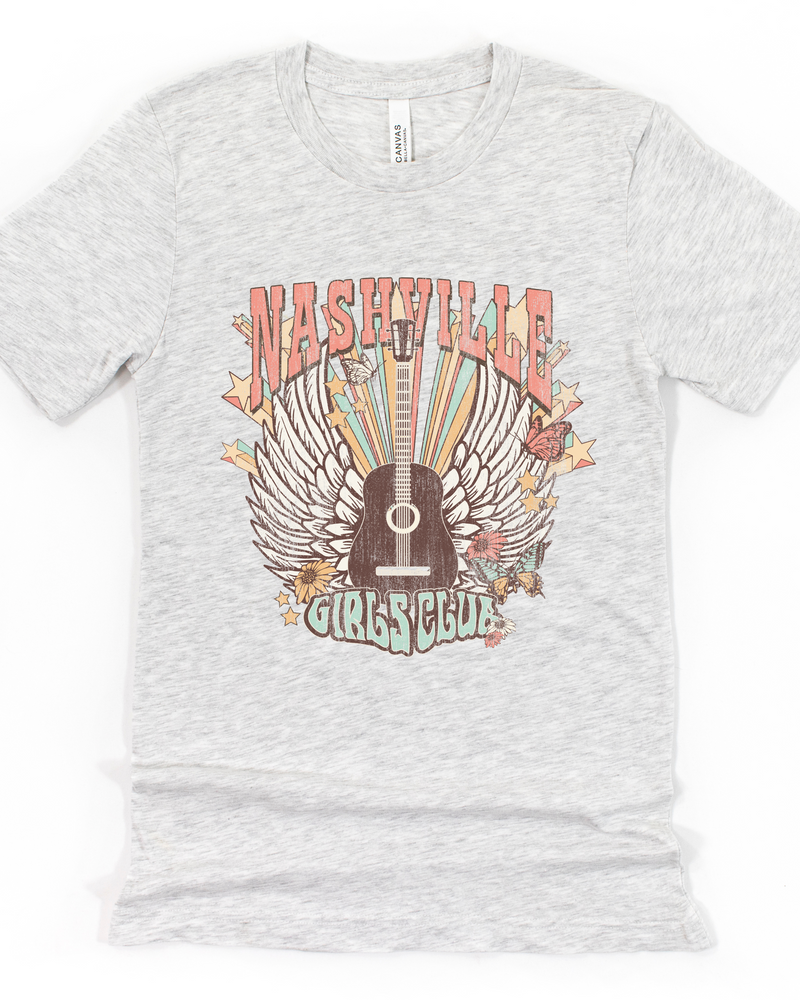 NASHVILLE GIRLS CLUB TEE(BELLA CANVAS)