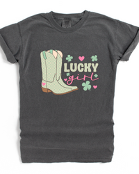 LUCKY GIRL TEE (COMFORT COLORS)