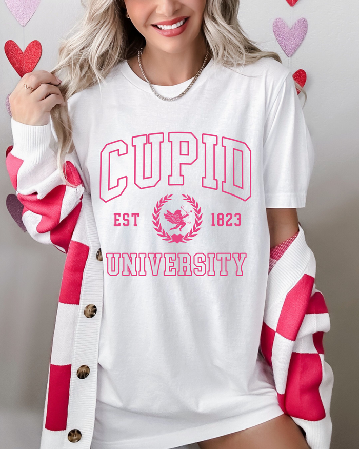 CUPID UNIVERSITY TEE (BELLA CANVAS)