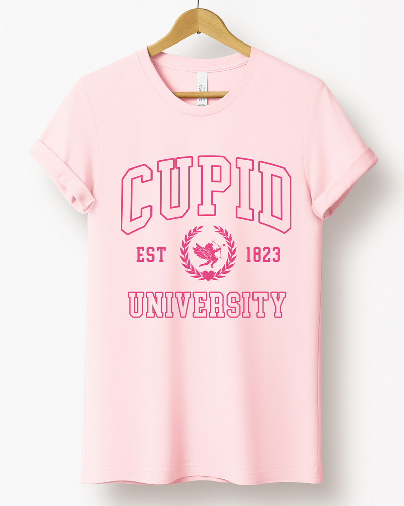 CUPID UNIVERSITY TEE (BELLA CANVAS)