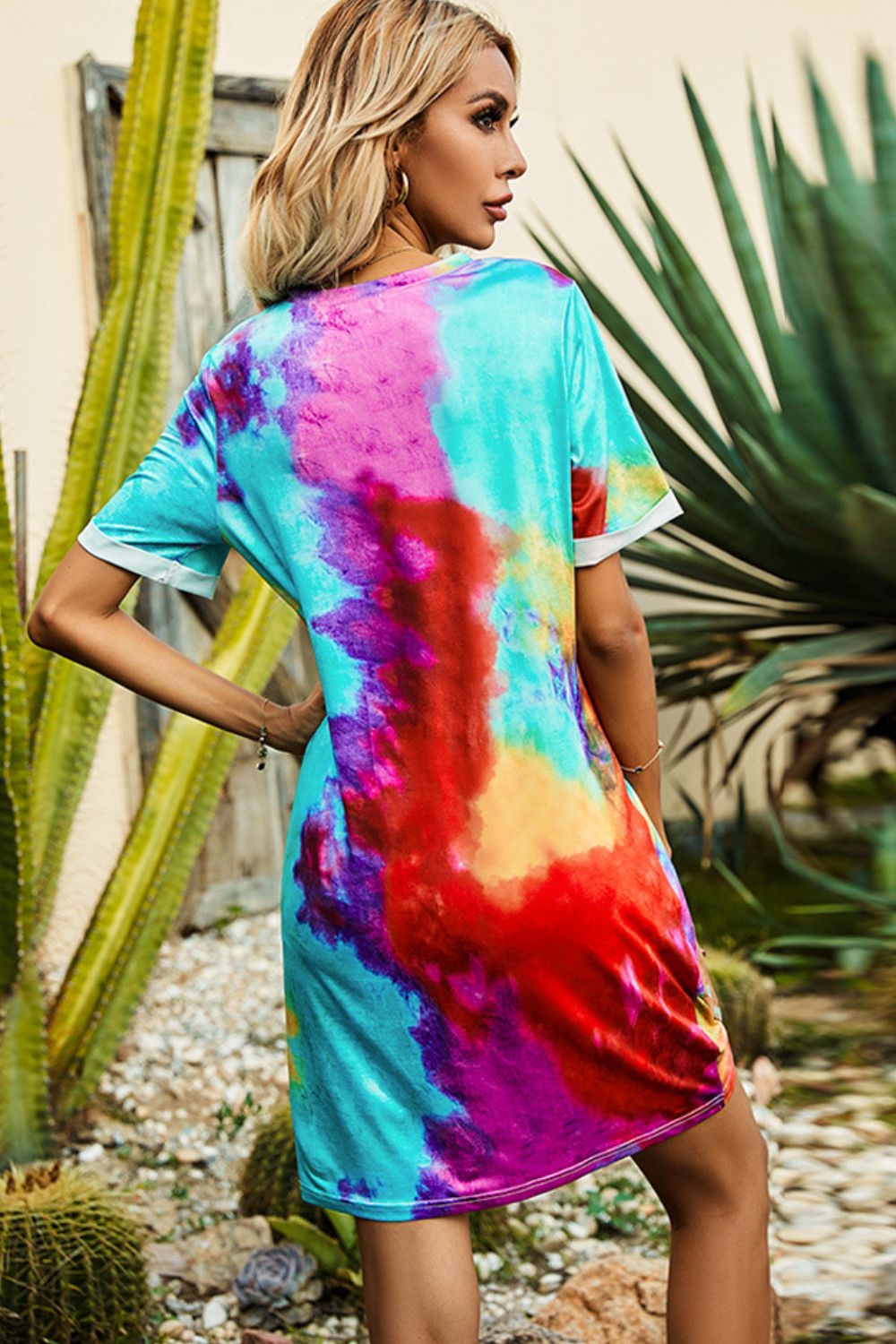 Tie dye hotsell tee shirt dress