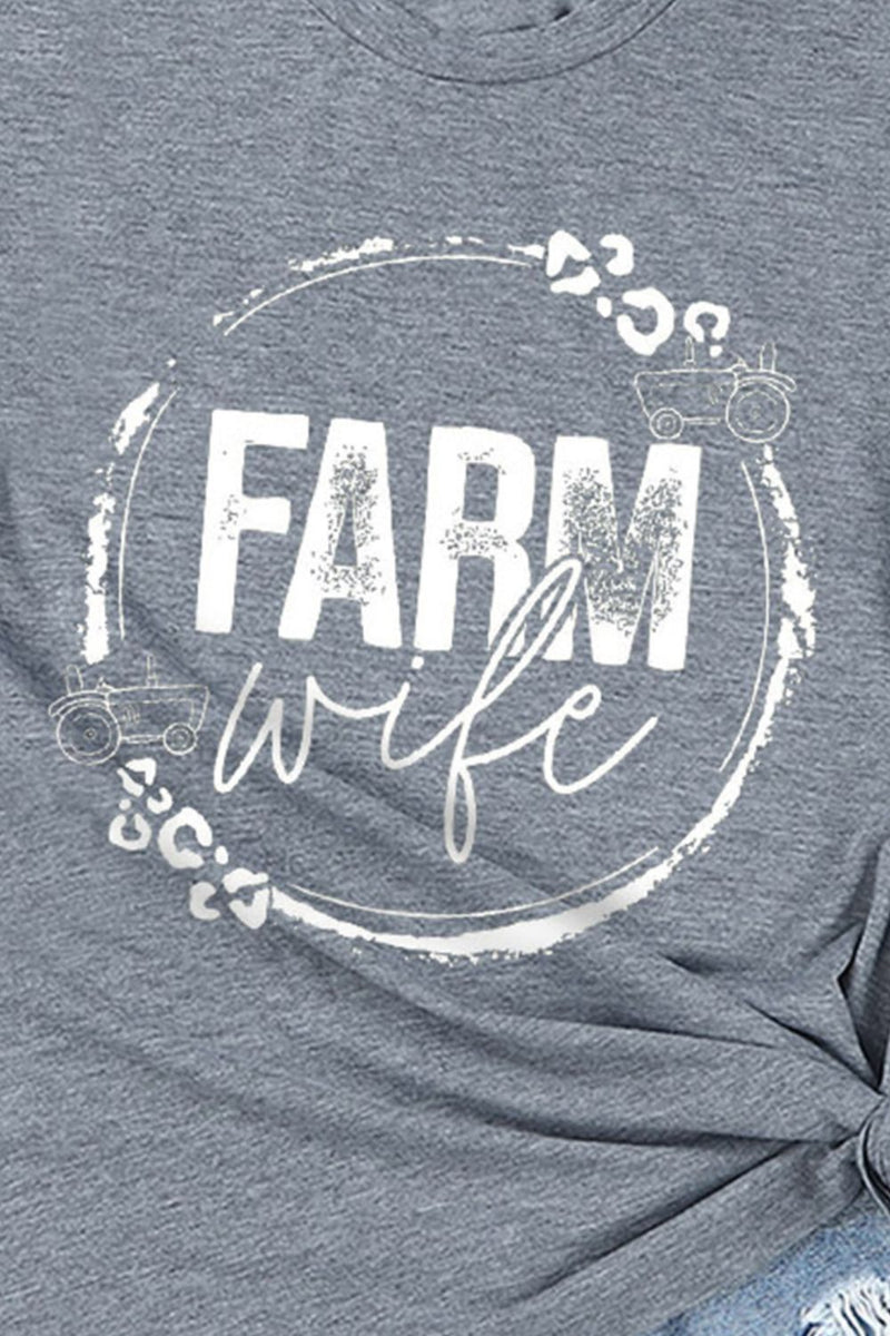 FARM WIFE Graphic Tee Shirt