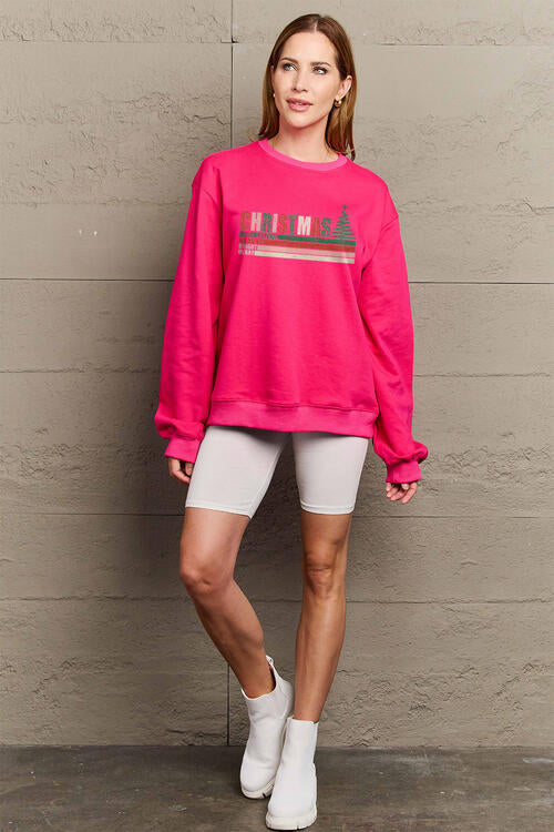 Simply Love Full Size CHRISTMAS Long Sleeve Sweatshirt