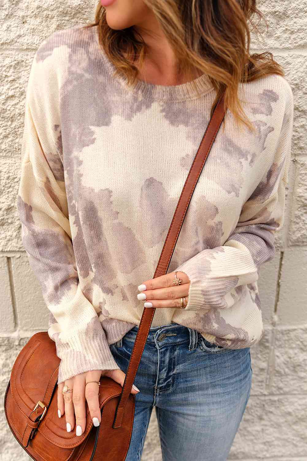 Distressed tie dye online sweater