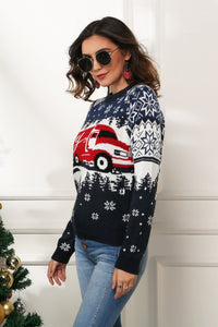 HAPPY Christmas Raglan Sleeve Sweater