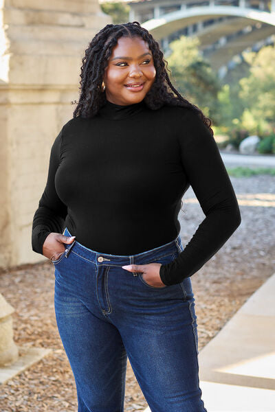 Plus size shop mock neck