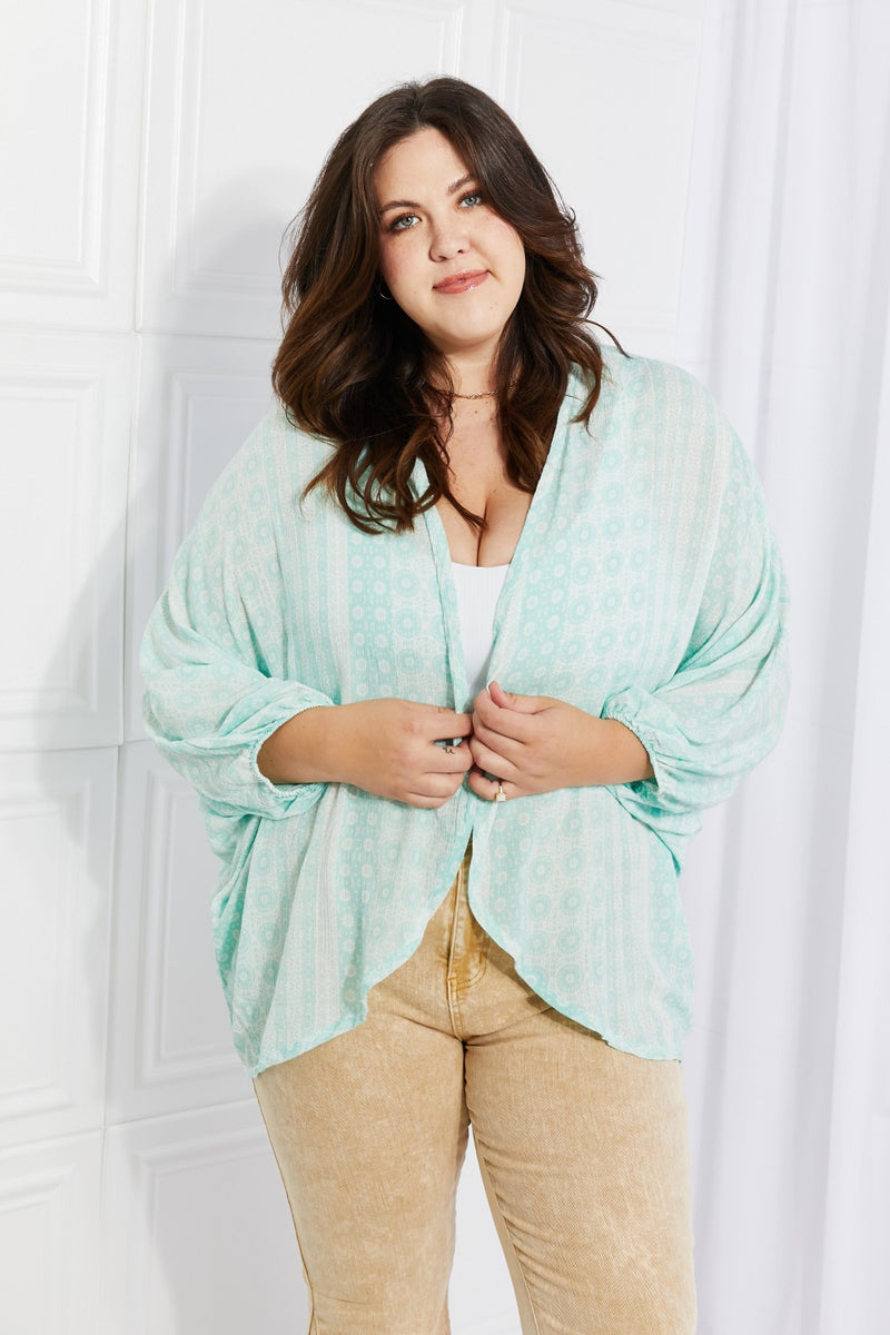 Culture Code Full Size Summer Song Dolman Sleeve Kimono