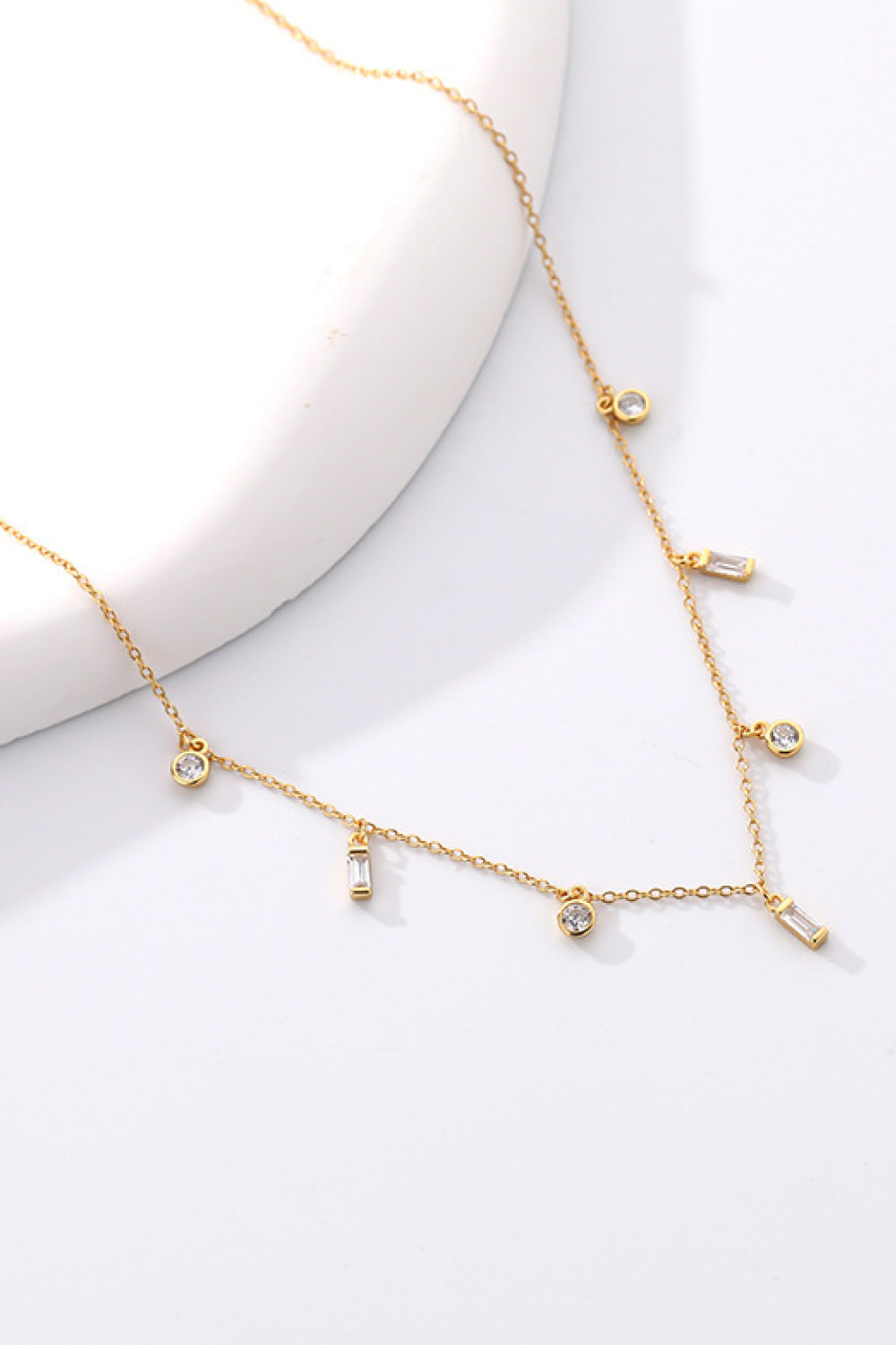 18K Gold Plated Multi-Charm Chain Necklace