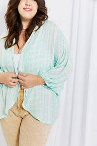 Culture Code Full Size Summer Song Dolman Sleeve Kimono