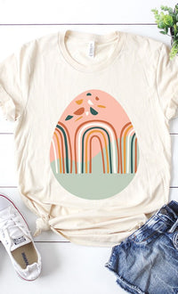 Boho Rainbow Easter Egg Graphic Tee