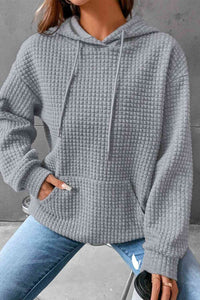 Dropped Shoulder Pocketed Hoodie