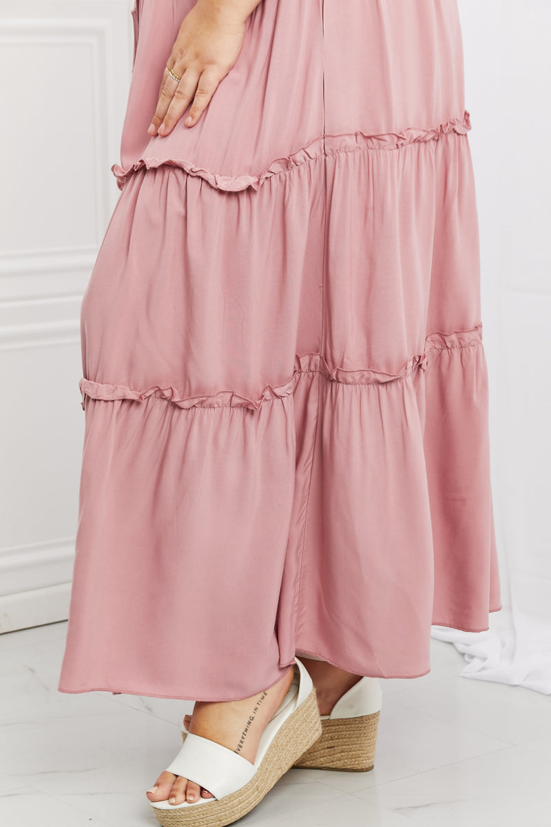 Zenana Summer Days Full Size Ruffled Maxi Skirt