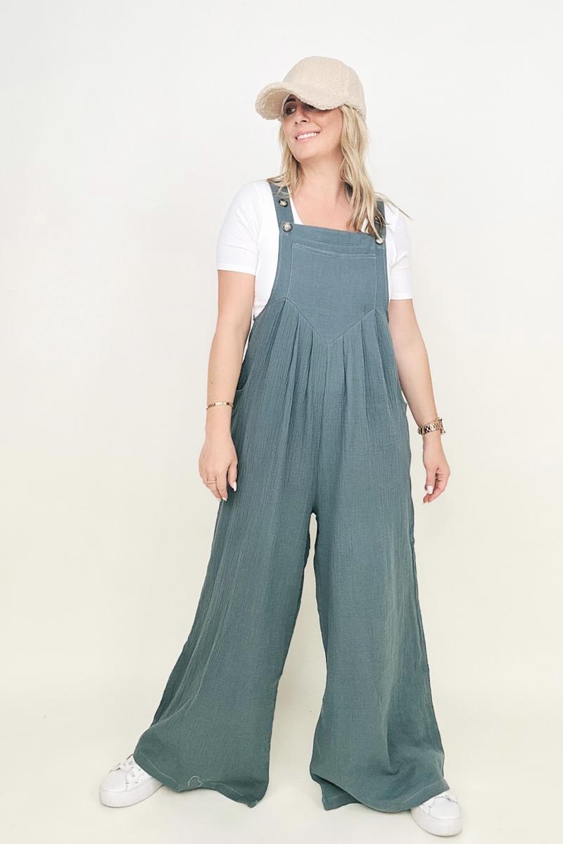 Wide Leg Jumpsuit With Pockets