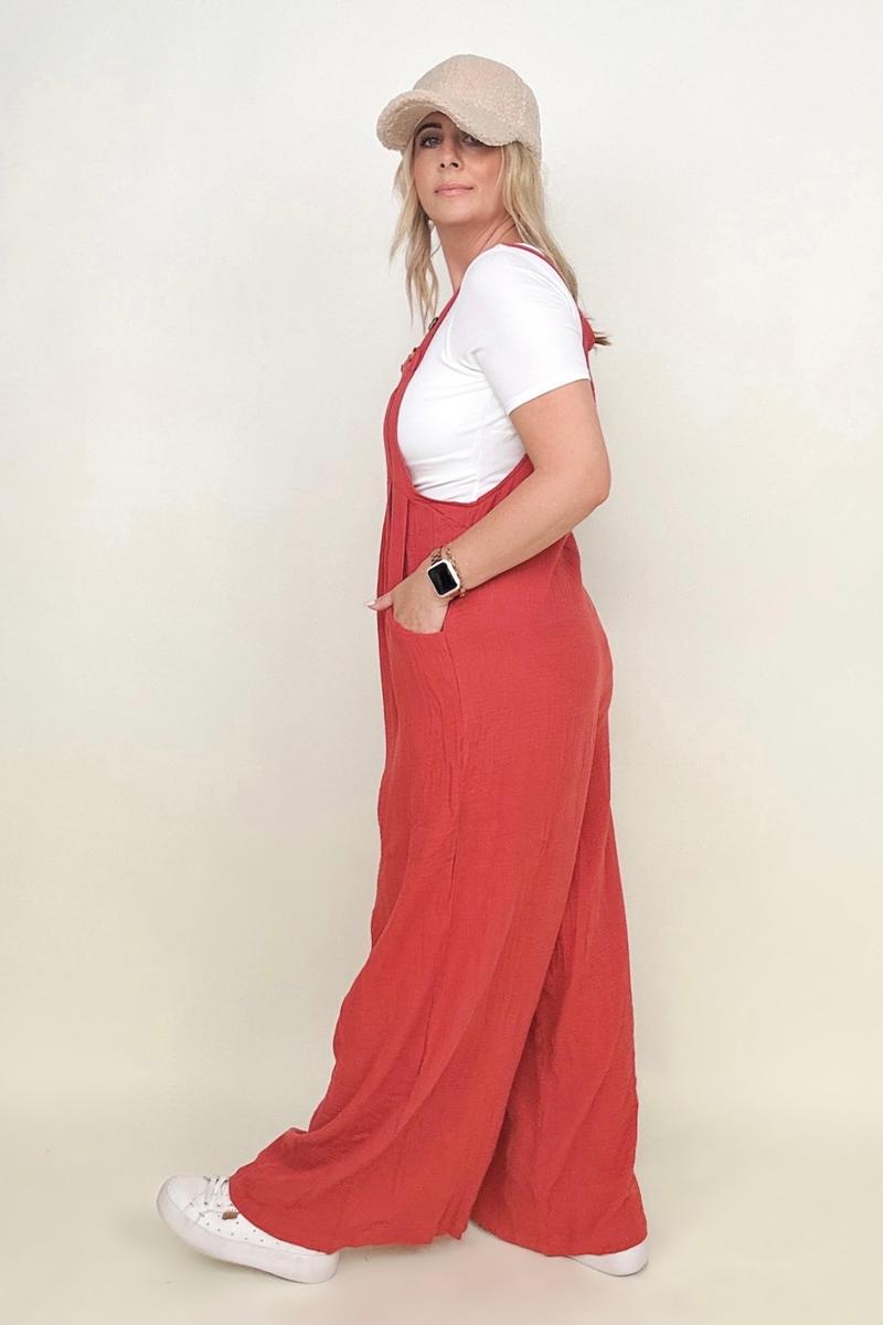 Wide Leg Jumpsuit With Pockets