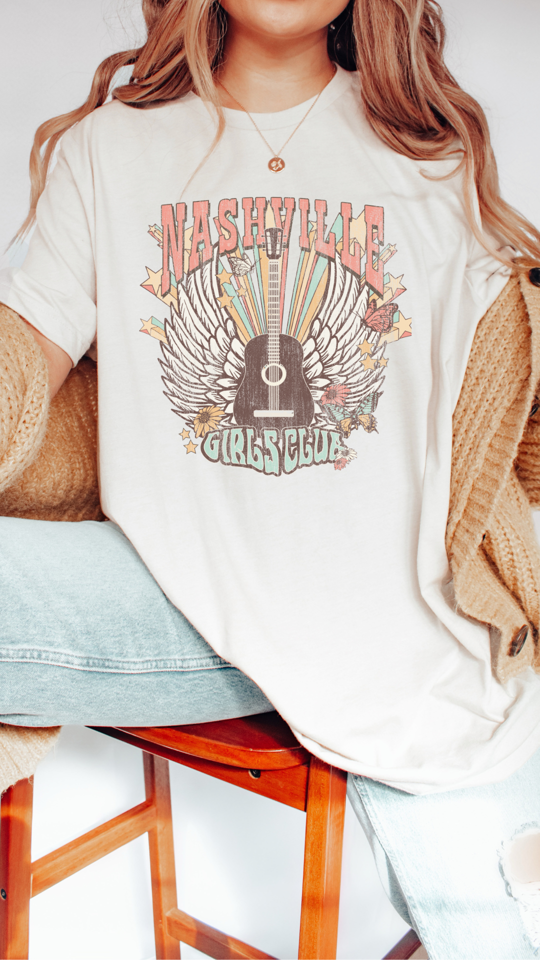 NASHVILLE GIRLS CLUB TEE(BELLA CANVAS)